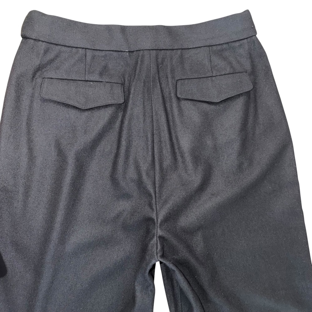 NWT Rag & Bone Clover Wool Pleated Trousers Pants 10 Black $425 - Picture 10 of 10
